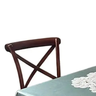 Lace Edge Flannelette Table Cover for Coffee and Dining Tables Dustproof Heat Resistant Protective Home Tablecloth