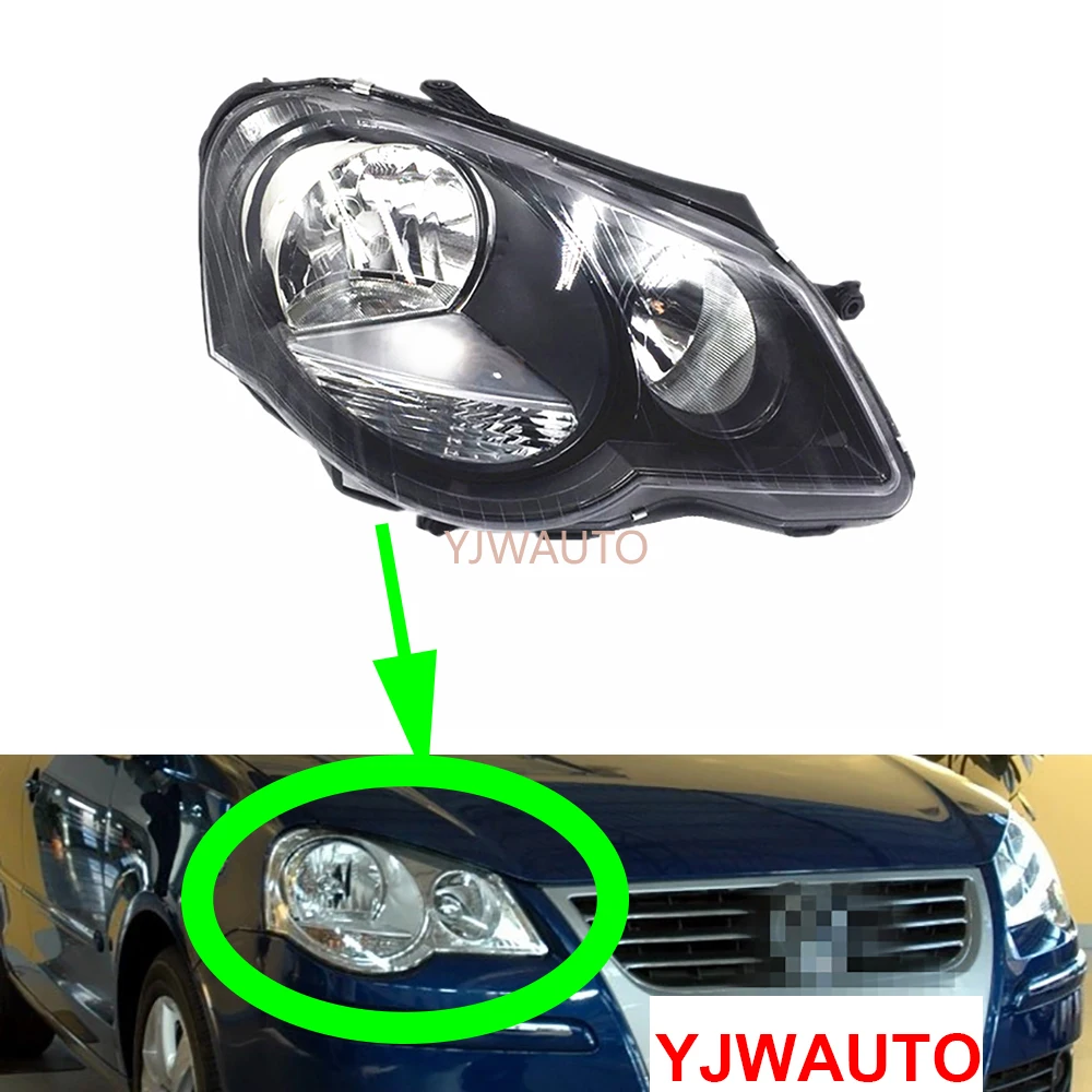 

Headlights For VW Polo 2006-2010 Headlamp Assembly Daytime Running Light Auto Whole Car Light Assembly