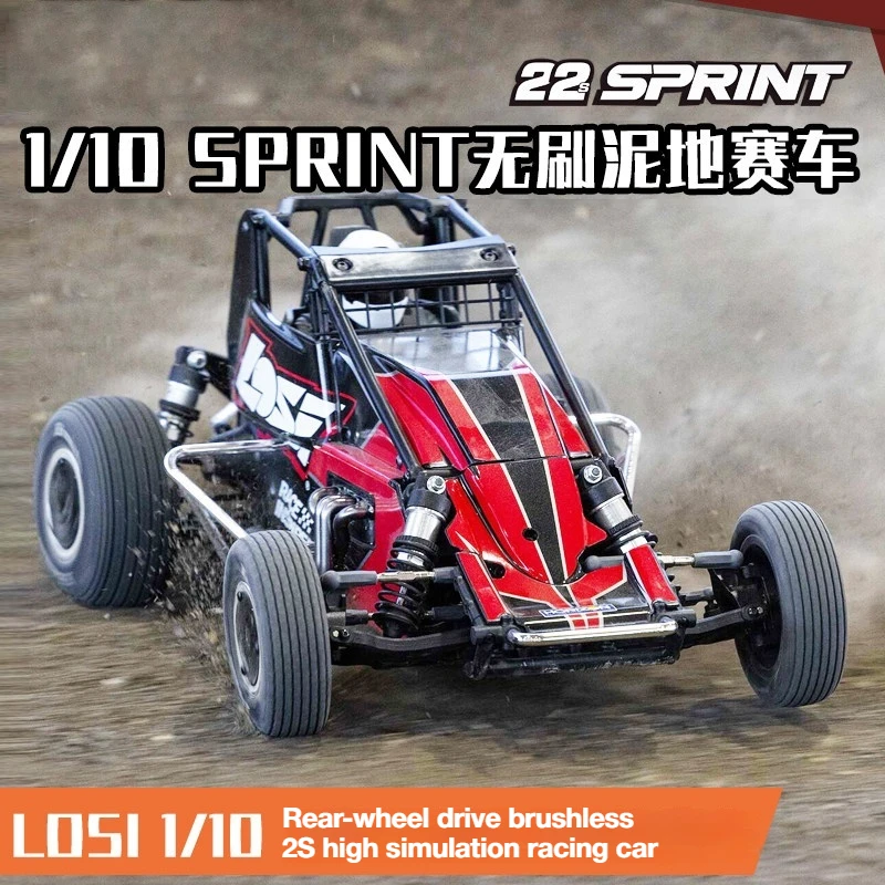

Радиоуправляемый внедорожник LOSI 1/10 22S Sprint с задним приводом, бесщеточным двигателем, 2S, высокодетализированный, для гонок по грязи, RTR