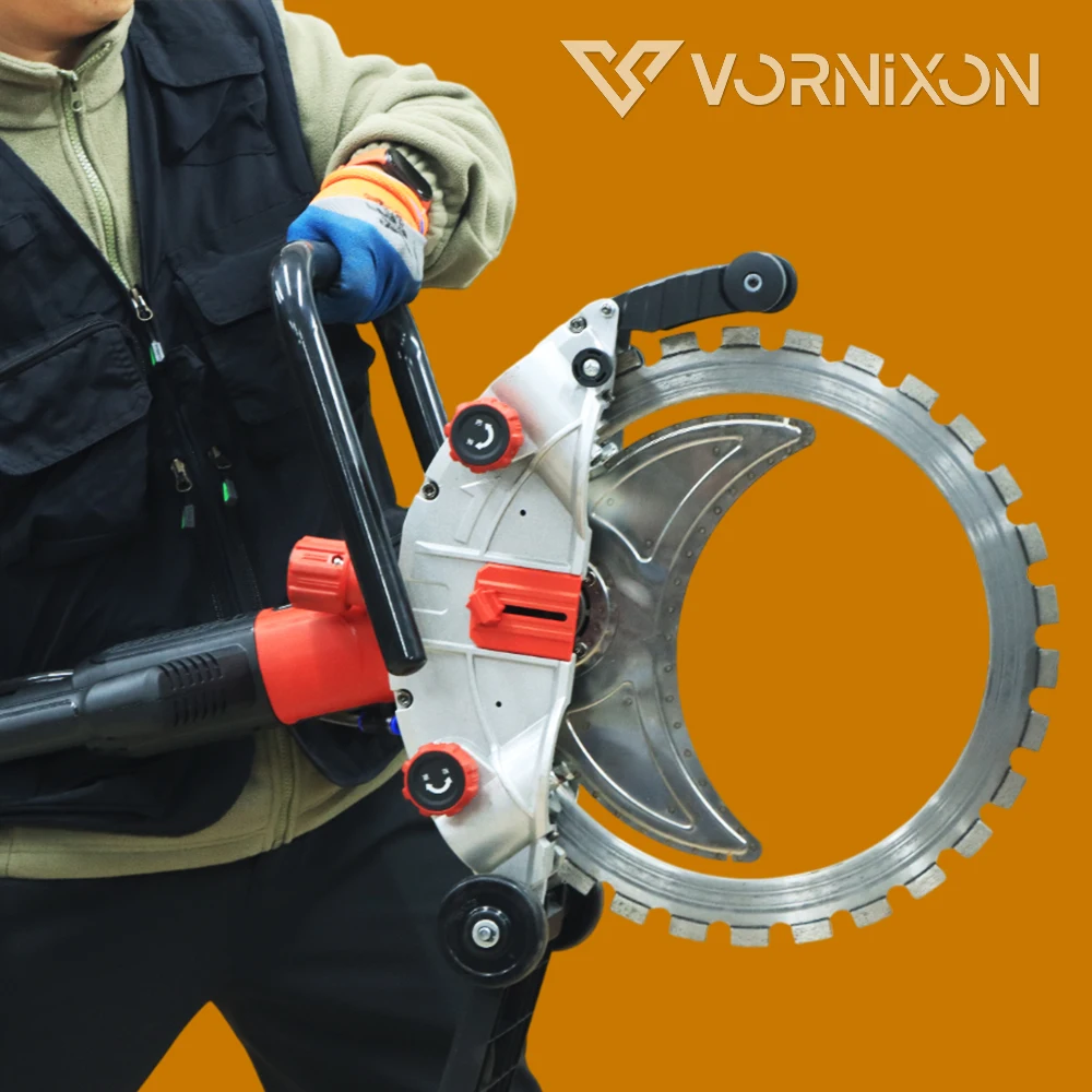 다이아몬드 블레이드와 조절 가능한 레일 시스템을 갖춘 고정밀 유압 벽 절단기