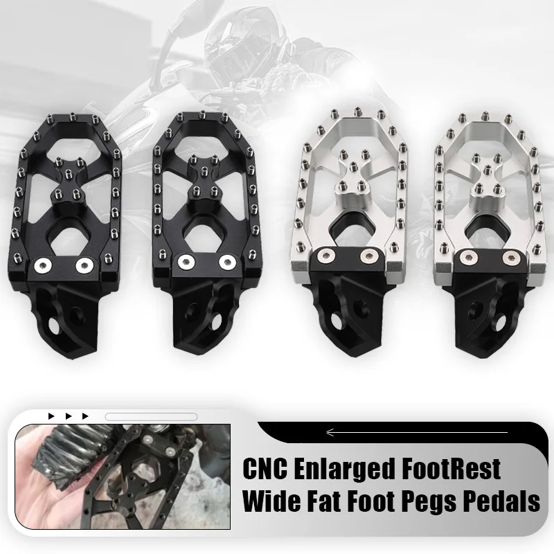 

For SUZUKI RM85/DRZ250/DRZ125L/DR200/DR250/DR350/DR650/SE 1990-2026 2025 2024 2023 2022 Enlarged FootRest Wide Foot Pegs Pedals
