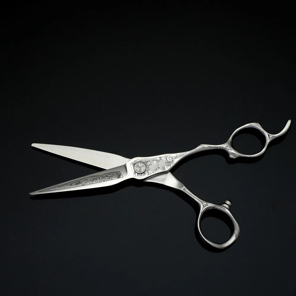 Professional Barber Scissors VG10 Steel 6.2 Inch 3D Carved Handle High-End Salon Hairdressing Sharp And Durable Cutting Tools