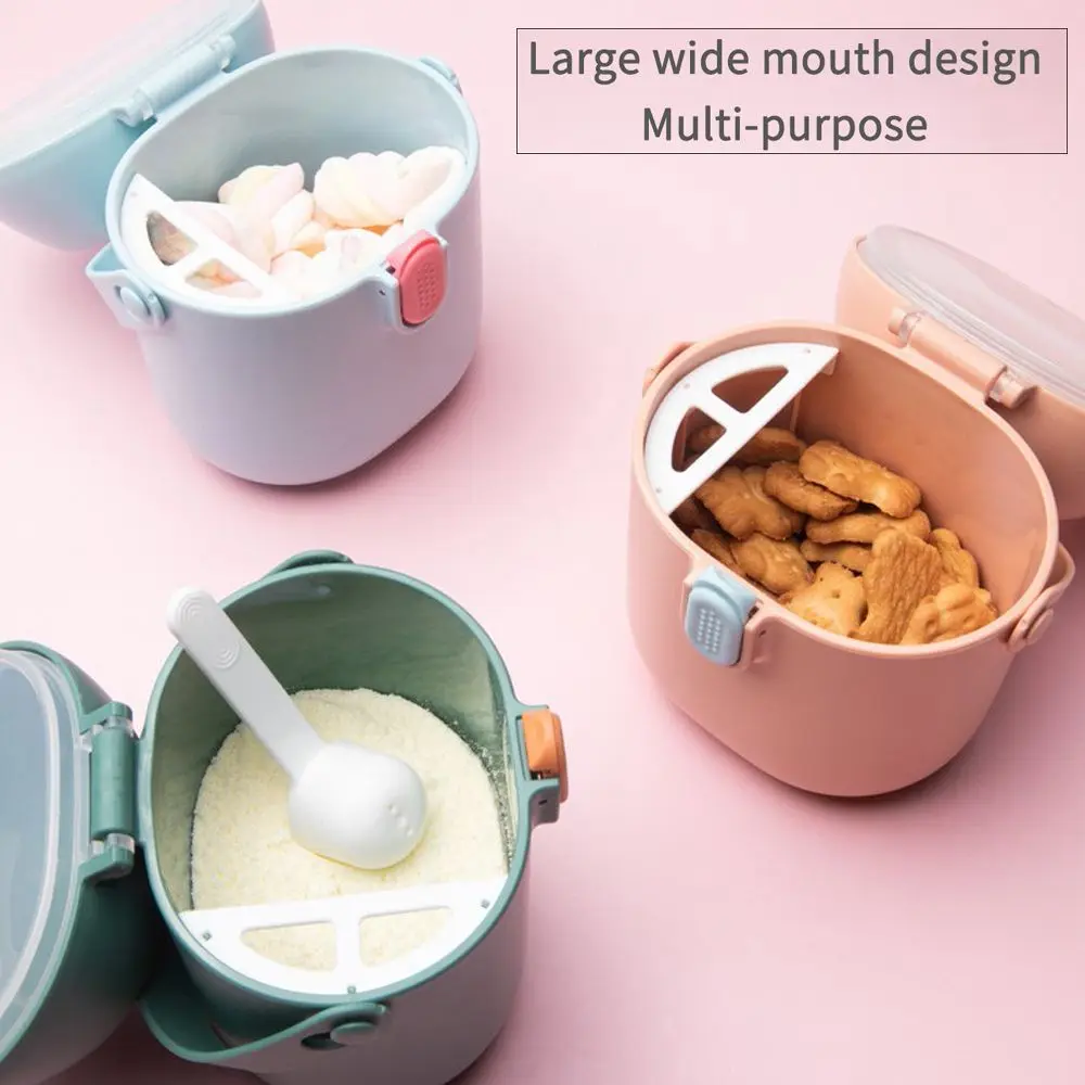 Convenient Portable Toddle Feeding Supplies Food Storage Box Baby Formula Dispenser Jars Infant Milk Powder Container