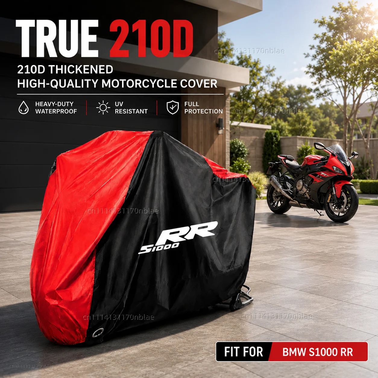 For BMW S1000 RR S1000RR S 1000 RR 2019-2020 2021 2022 2023 2024 2025 210D Motorcycle Cover Waterproof Dustproof UV Cover