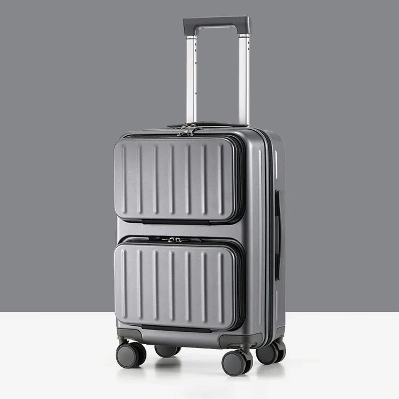 Hoge Kwaliteit Koffer Vooropening Rolling Bagage 20 "24" Man en Vrouwen Trolley Tassen Handbagage Wachtwoord Koffer reis Cabine