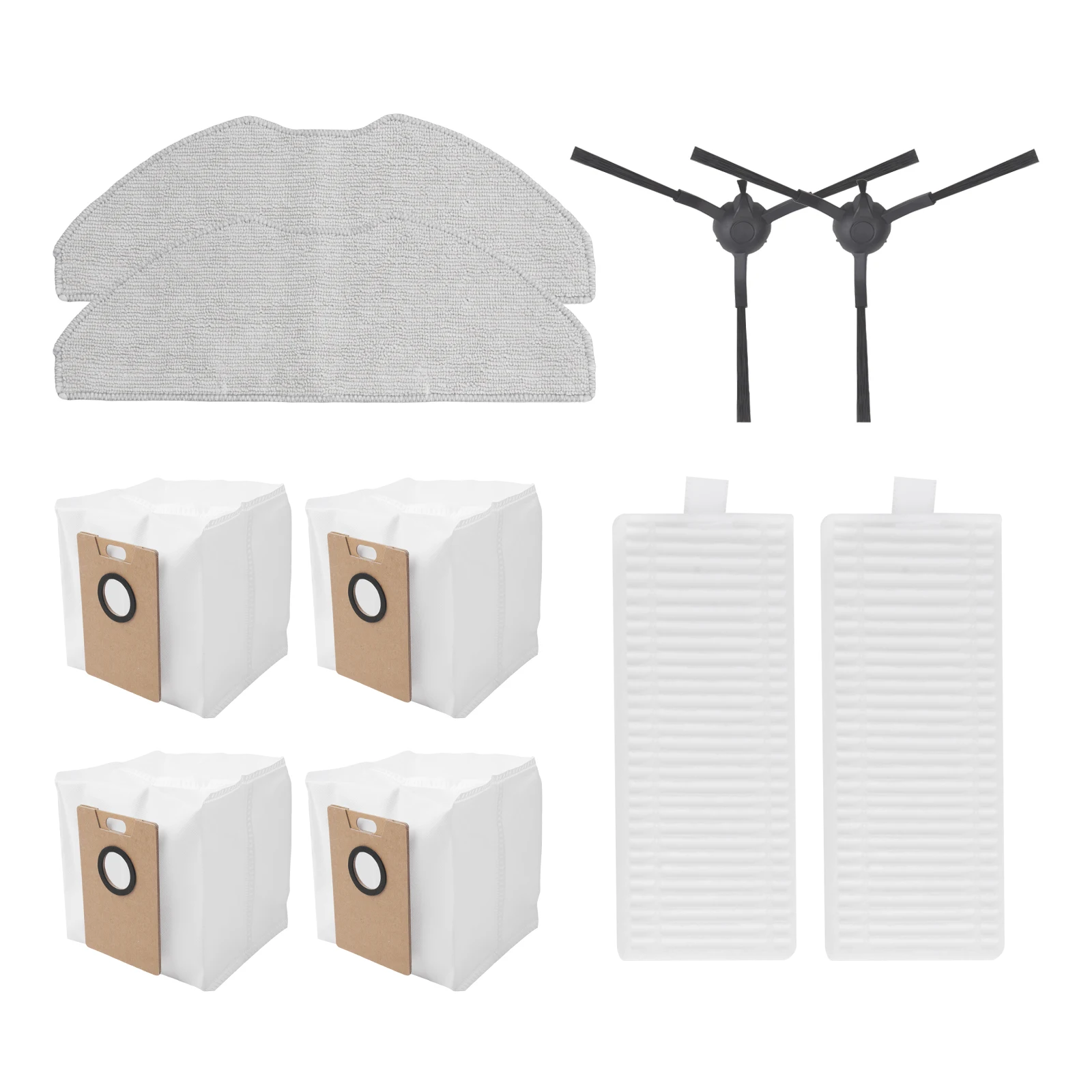 Dust Bags Kit Replacement Parts Floor Maintenance As Shown for Edge And Corner Cleaning Long-lasting Filters For Tapo RV20 Max