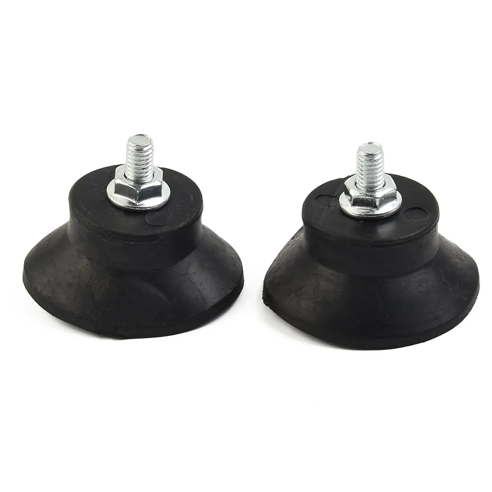 Air Compressor Foot Pad Components For Air Pumps Home Replacement Rubber Vibration Isolator With Screws 2Pcs Accessories Black