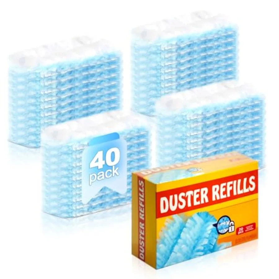 

Duster Refills, Disposable dusting Brush Set Compatible with Swiffer Duster Refills for Furniture, Ceiling Fans, Electronics Mu
