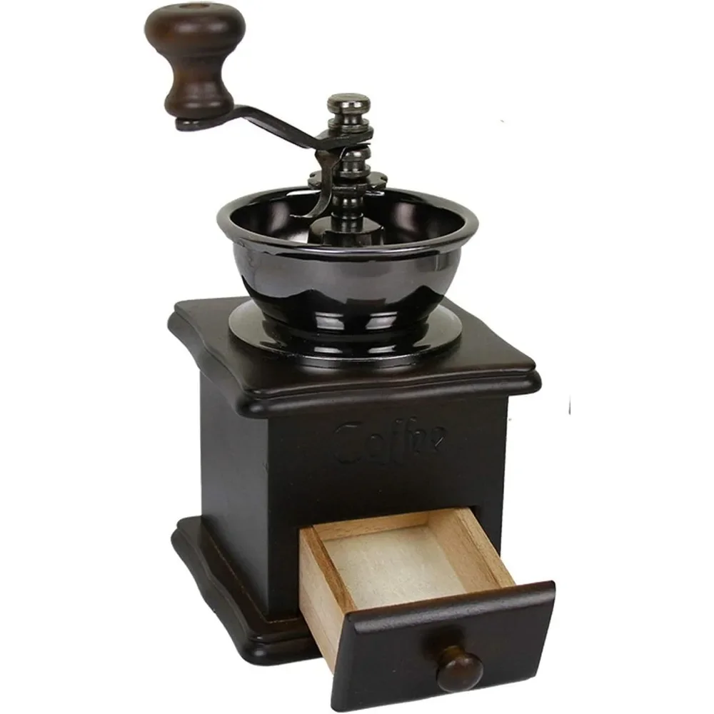

Coffee Grinders, Manual Coffee Grinder Vintage Coffee Grinder Portable Hand Crank Coffeemaker for Artisanal Brewing Experience