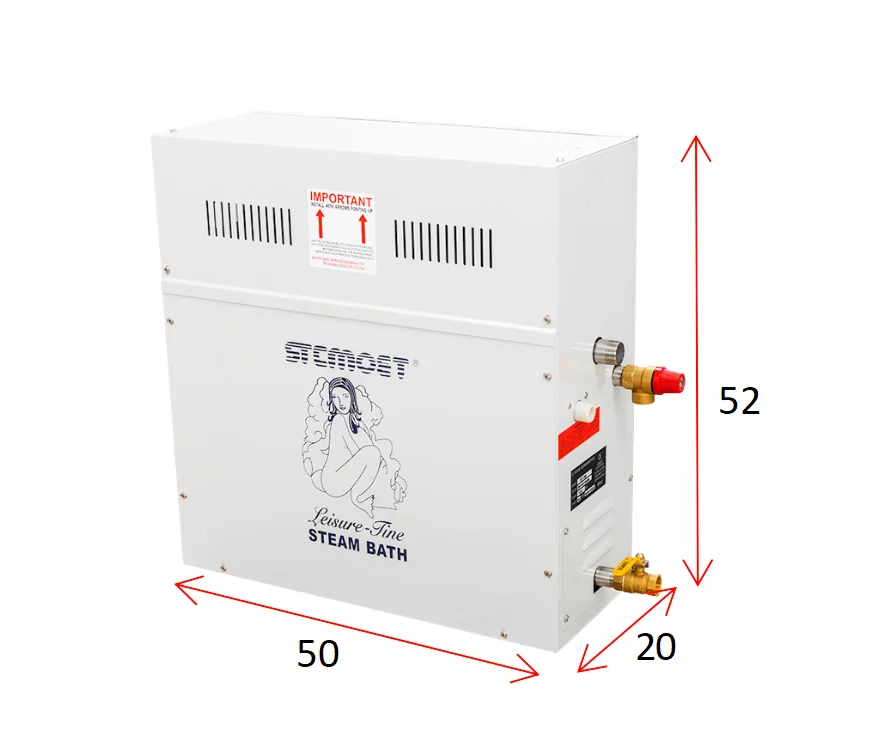 

Парогенератор ST120 12 кВт/15 кВт/18 кВт для сауны, паровой бани, душа, домашней сауны, СПА, с цифровым контроллером