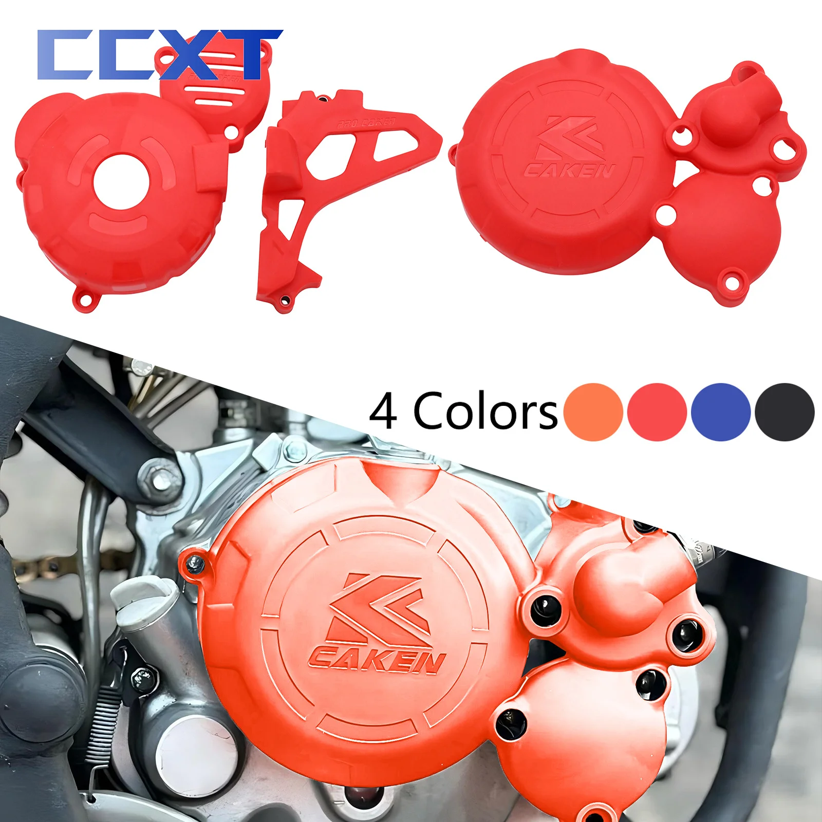 Motorcycle Clutch Guard Water Pump Cover Engine Ignition Protector For ZongShen CBS300 NB300 HENGJIAN ZUMA AJ1 KEWS GUIZUN Etc