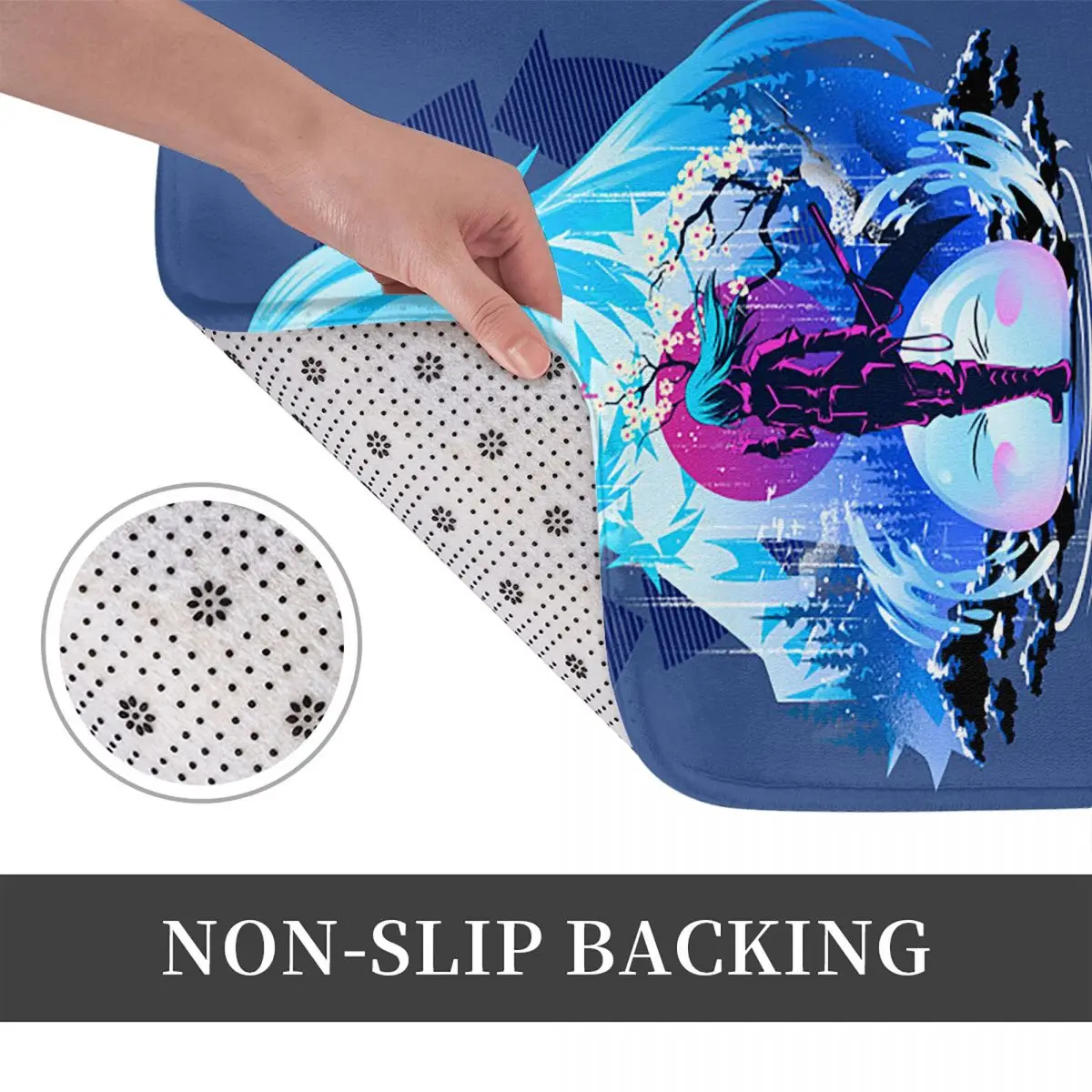 لقد تجسدت كسابق أنيمي الوحل المضادة للانزلاق ممسحة الكلمة حصيرة المياه النفط برهان السجاد البساط لمدخل المطبخ المنزل مسند القدم حصيرة #3