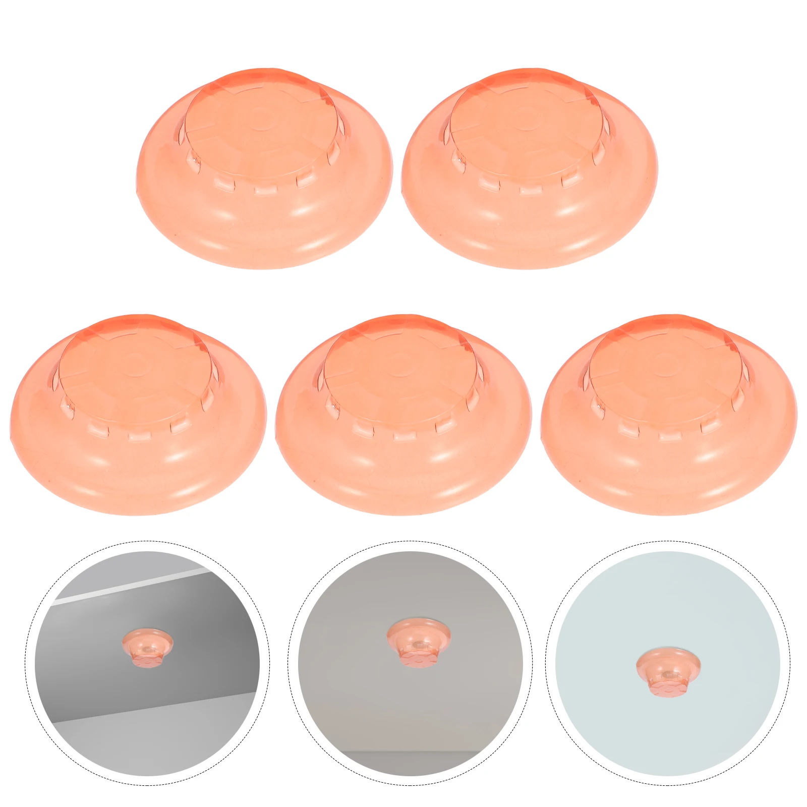 

5pcs Smoke Covers Plastic Dustproof Caps For Cooking Construction Reusable Protective Guards Easy Installation