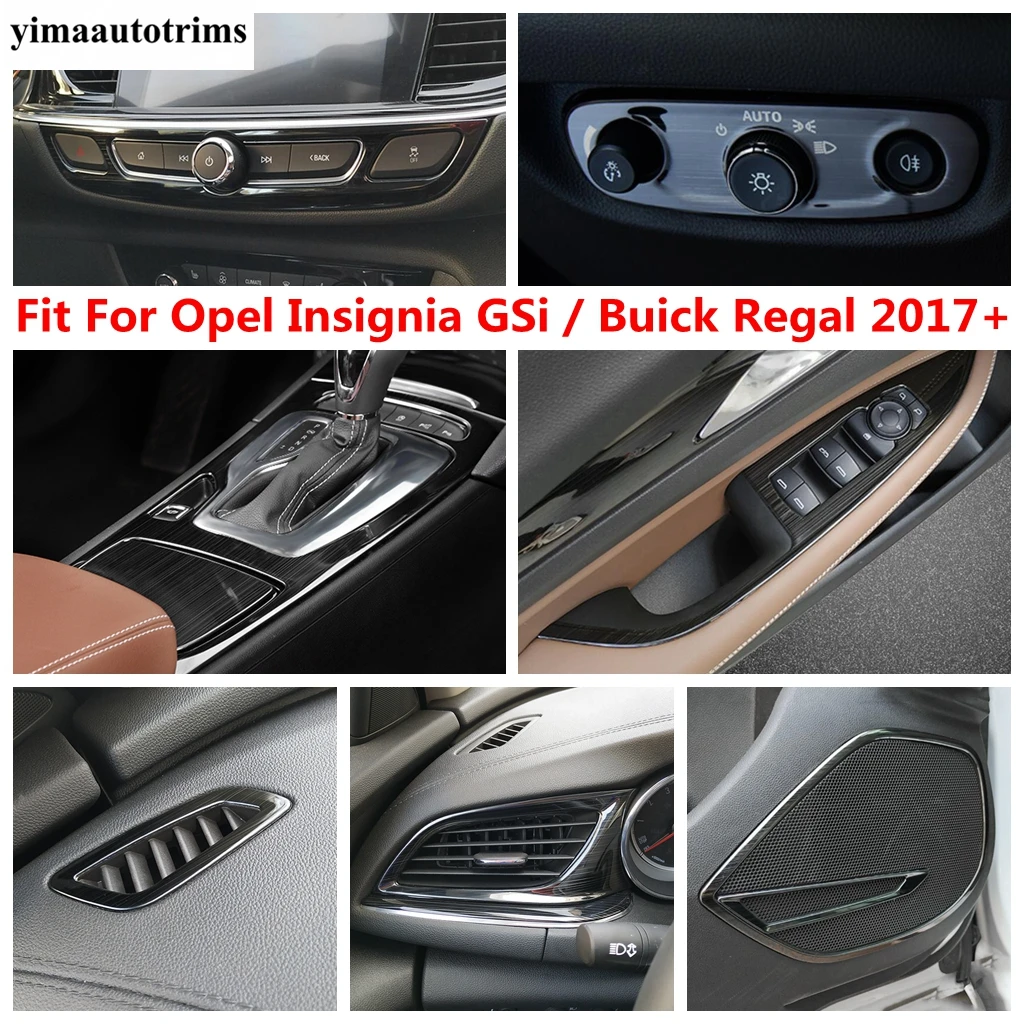 

Stainless Steel Accessories For Opel Insignia GSi / Buick Regal 2017- 2023 Window Lift Speaker Shift Gear Air AC Vent Cover Trim