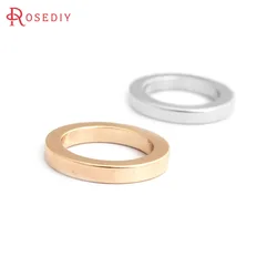 20PCS 18K Gold Color Brass Jump Rings Closed Rings High Quality Diy Jewelry Making Supplies Necklace Earrings Accessories