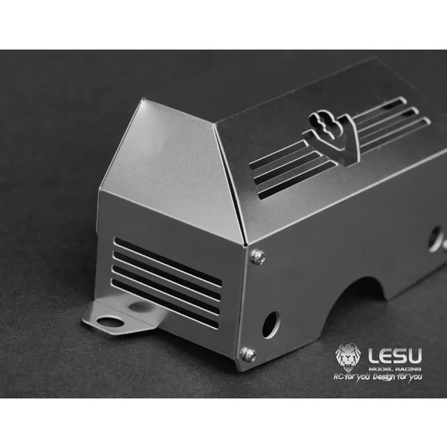 LESU RC أجزاء علبة التروس المعدنية غطاء المحرك ل 1/14 مقياس Tamiyaya مركبة يتم التحكم بها عن بُعد سيارة لتقوم بها بنفسك نموذج اكسسوارات اللعب TH04749 #5