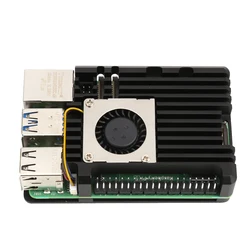 New Aluminum Alloy Case Shell Cooling Radiator with Radial Blower Fan for Raspberry Pi 5