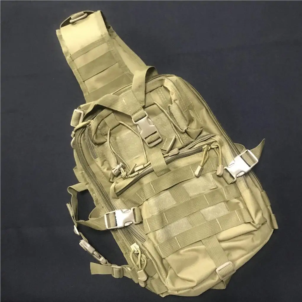 Chest Backpack Comfortable Daypack High-Strength Metal Zipper Head Motorcycle Single Bag Good Protection Hock Absorption