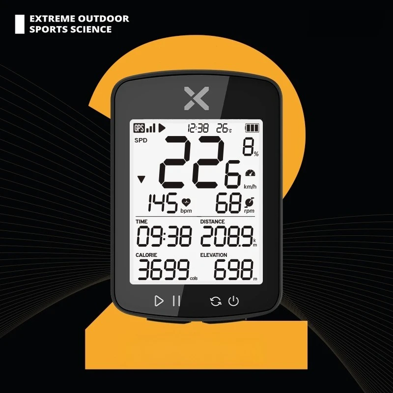 

Wireless GPS Bike Computer Cycling Odometer Speedometer Bicycle Stopwatch for Outdoor Riding