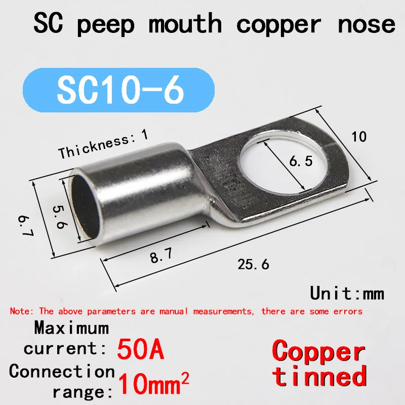 10 teile/los 16 ~ 35 mm2 klemmen draht schweißen kabel stecker anzug SC16-6 SC25-8 SC35-8