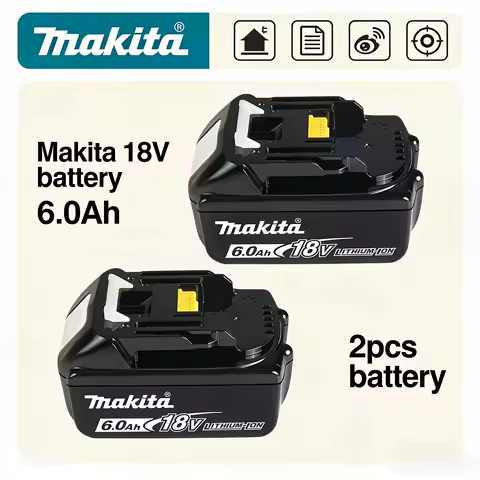 Original makita 18v battery, 18V Rechargeable battery, for Makita BL1830BL1840BL1850BL1860B LXT power tool battery♌