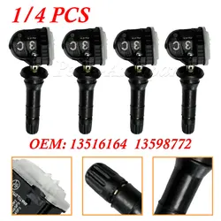 13516164 1/4PCS TPMS Tire Pressure Sensor For Chevrolet Equinox Malibu Silverado Spark GMC Sierra Terrain 23445327 315MHz