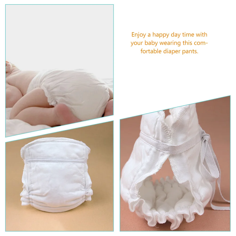 2 Pcs Newborn Baby Diapers Toddler Bathing Suit Swimsuit Shorts Supplies Training Washable