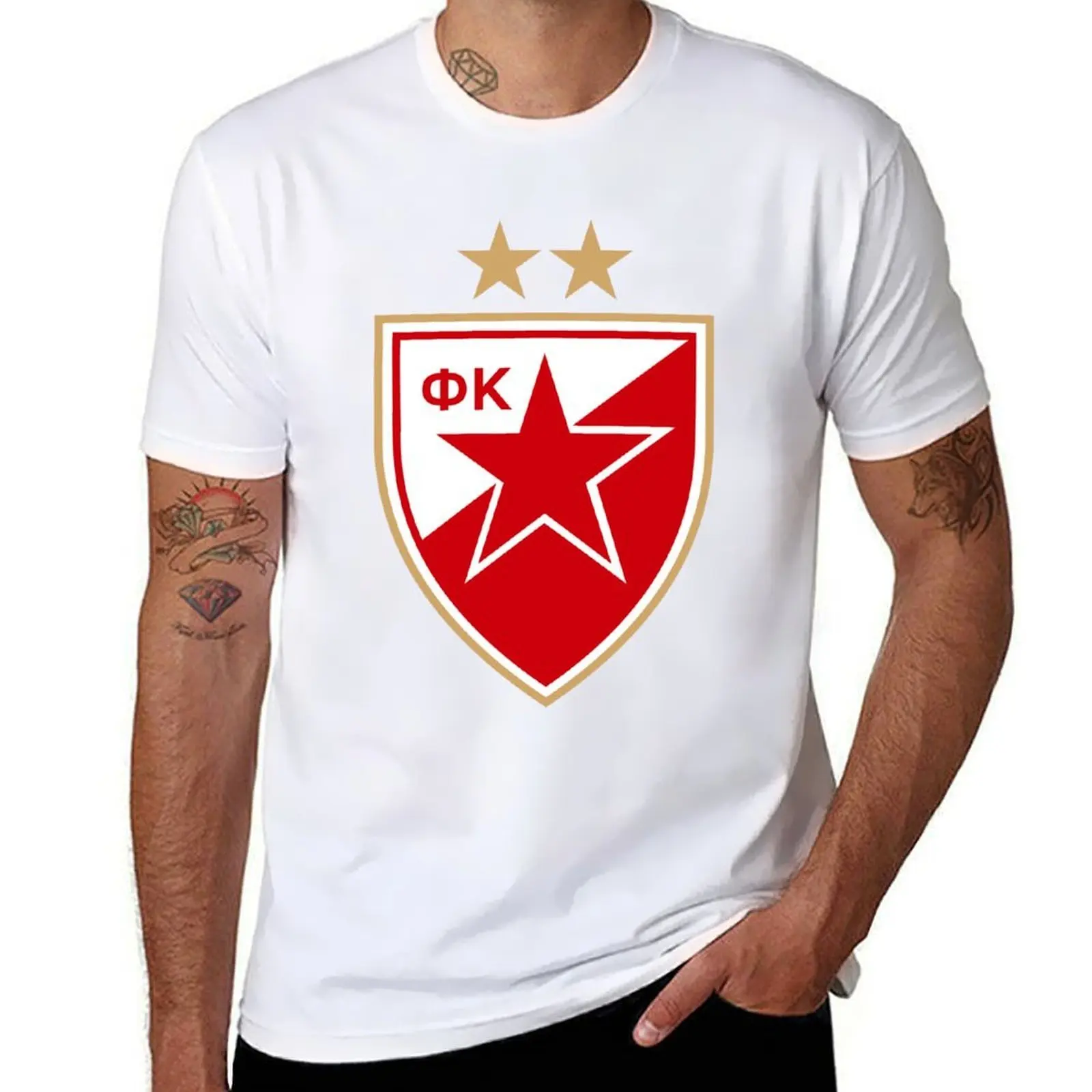 

shirt men shirt t cotton Crvena Zvezda shirt pack cotton designer t 100% T-Shirt t man