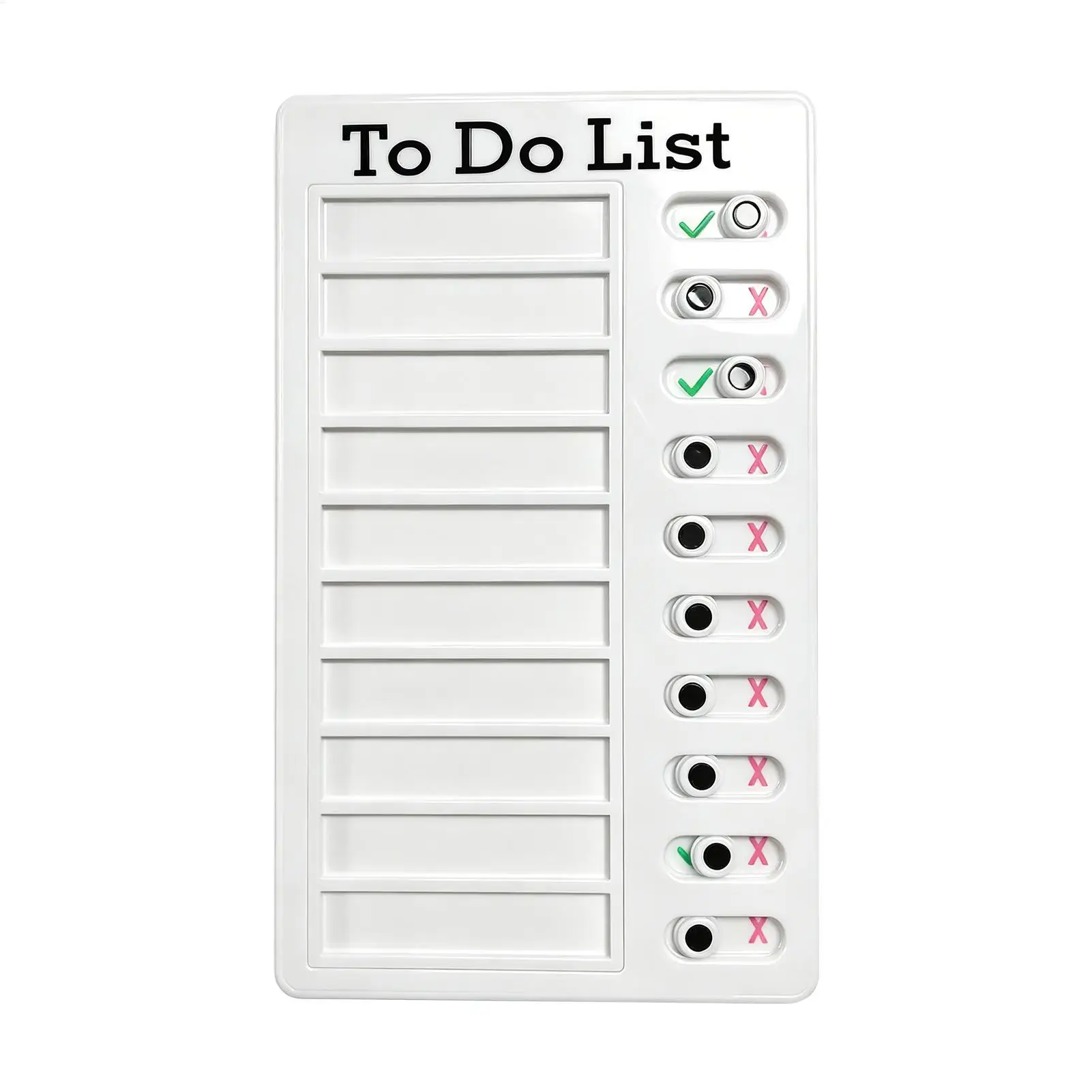 Self Discipline Checklist Board, Replaceable Plastic Chore Chart for Kids Adults, Summer Task Planner & Daily Habit Tracker