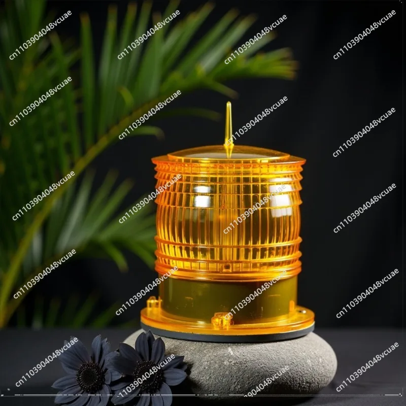 TFS302 Red and Yellow Flashing IP67 Solar LED Traffic Barrier Light Warning Light Charging