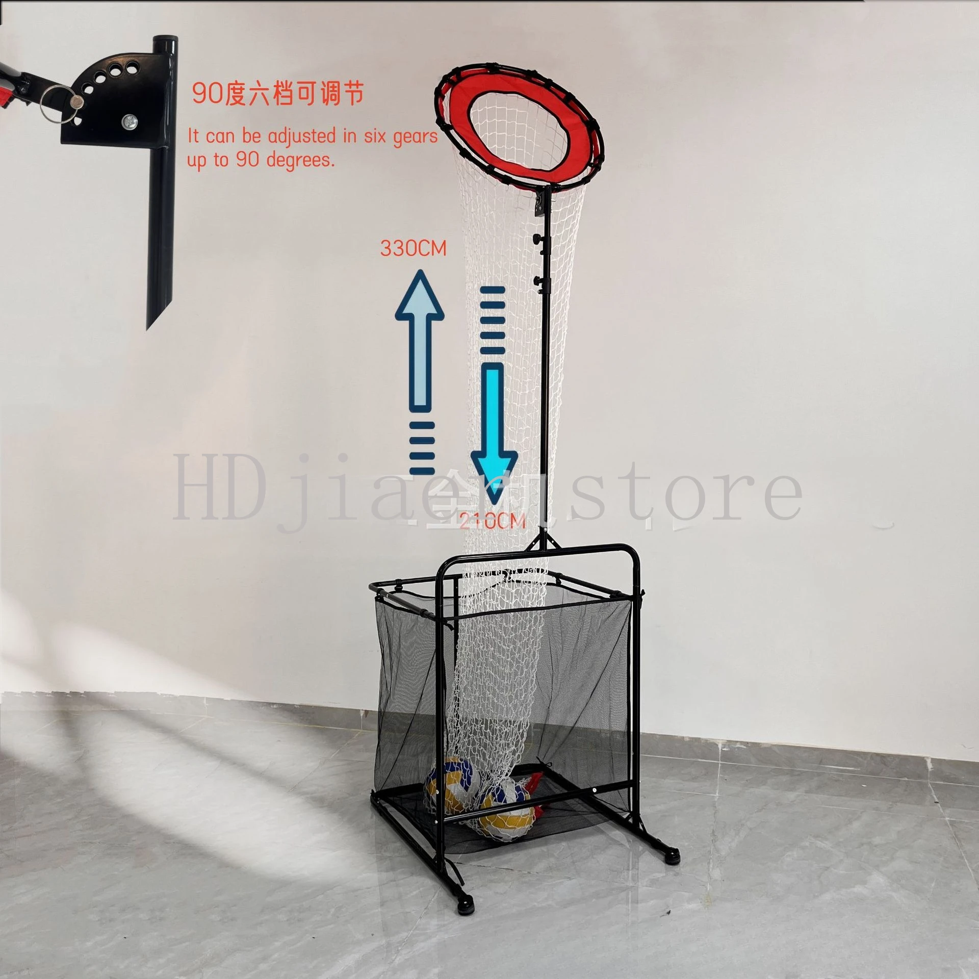 

Volleyball cushion grid, portable and movable practice net, adjustable net pocket