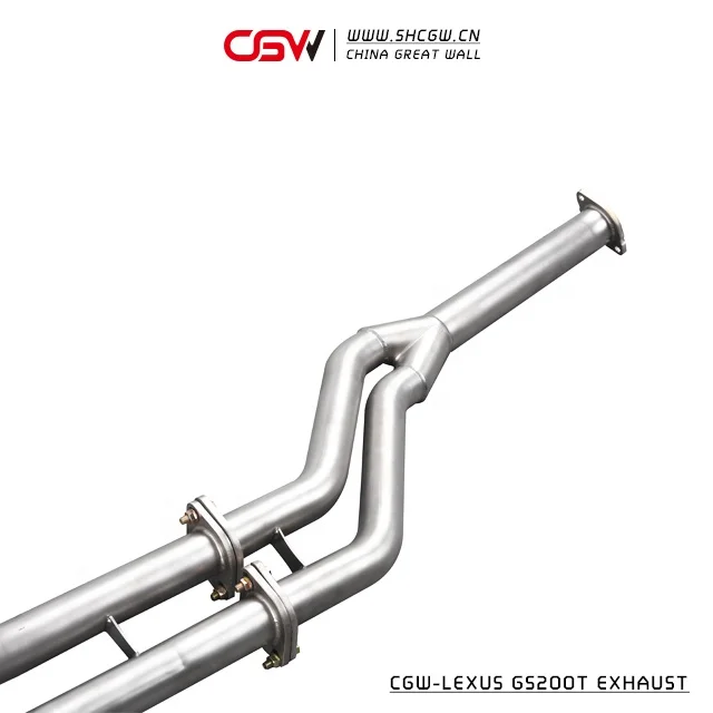 SUS 304 or Titanium Active Sound Valve Exhaust Catback System for RC200T GS200T Gs300 2.0T MY 2015 - view 4