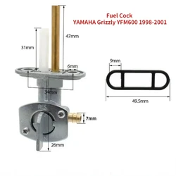 Petcock Vacuum YFM600 Fuel Faucet Tap Valve Assy For YAMAHA Grizzly 600 YFM 600 98-01 Fuel oil valve switch Fuel Cock Gas Tank