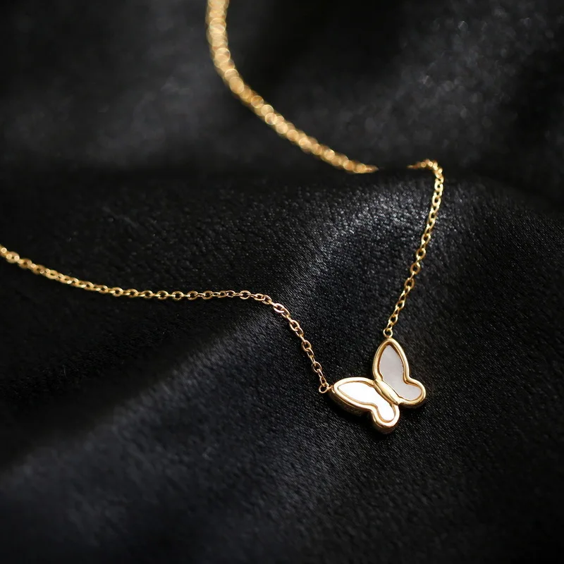 Butterfly Necklace Women's Collarbone Necklace Korean Jewelry Necklace for Women Choker Holiday Gifts