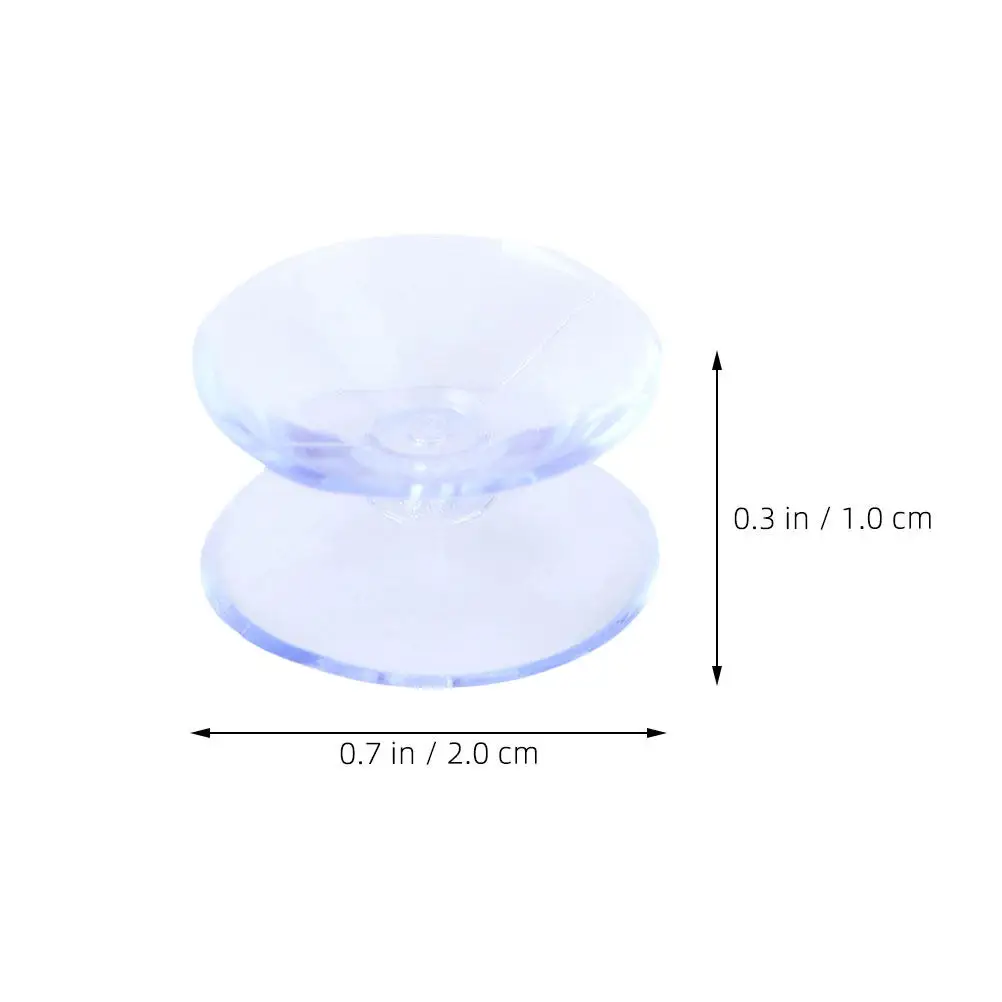 100Pcs Glass Anti Slip Pads Double Sided Silicone Suction Cups Clear Non Slip Furniture Protectors for Glass Table Tops Tiles