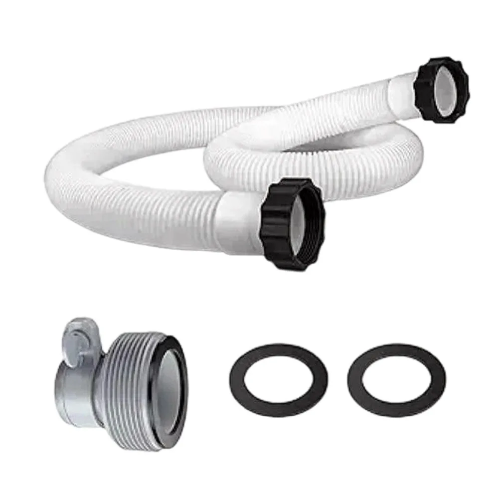 Swimming Pool Pump Hose Kit For INTEX For COLEMAN Above-ground Pools Leak-Proof Plastic 1.5m Pool Pump Hose With B Adapter Parts
