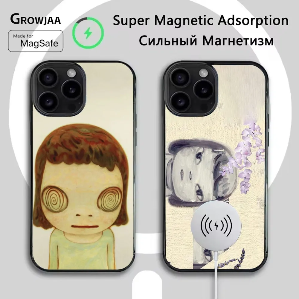 

Cute Y-Yoshitomo Nara Phone Case For iPhone 16e,16,15,14,13,12,11,Plus,Pro,Max,Mini Magsafe Magnetic Wireless Charging
