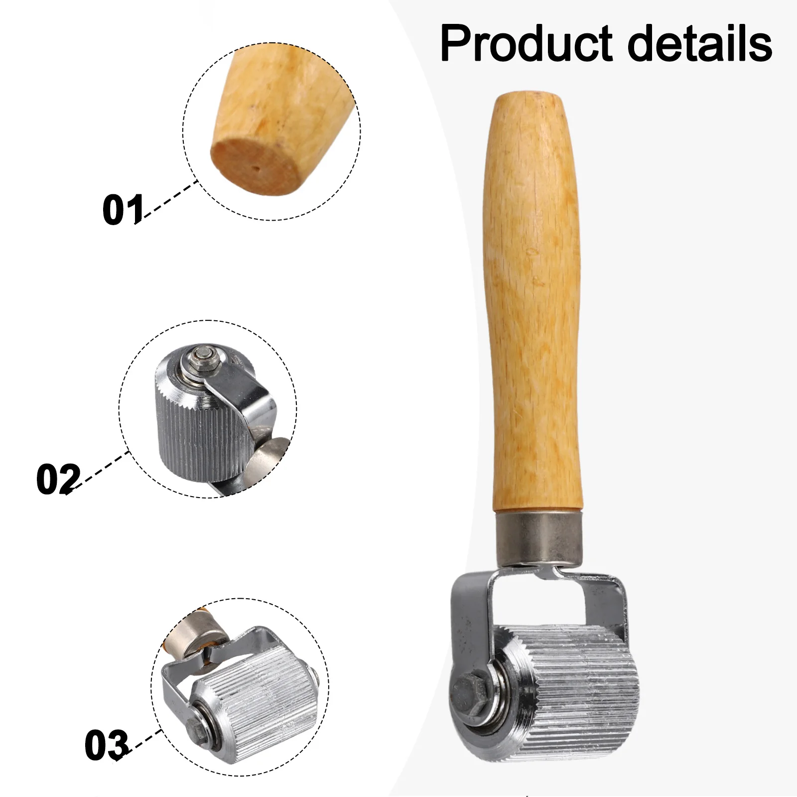 車のタイヤ修理キットローラー自動パッチローラータイヤパッチローラー木製ハンドルタイヤ修復ツール車のアクセサリー