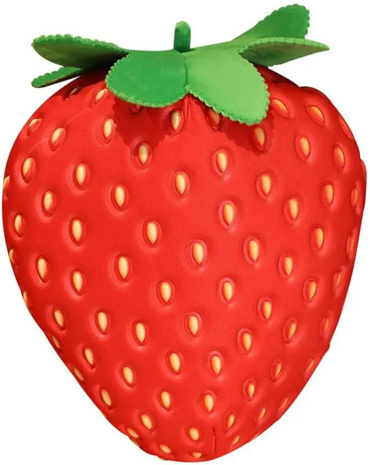 13.8 inch Strawberry  Fruit Children's  Filled Strawberry Plush  Super Soft  Cushion for Boys and Girls Room Decoration Gift