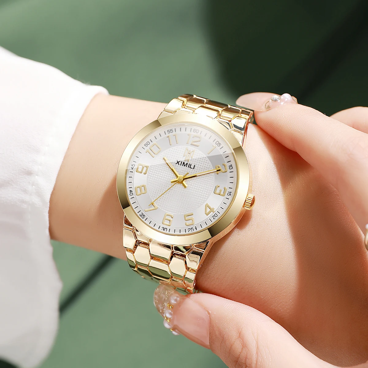 Elegant Arabic Dial Women Watches Bracelet Strap Ladies Quartz Wristwatches Girls Clock Reloj Mujer Gift（Without Box）