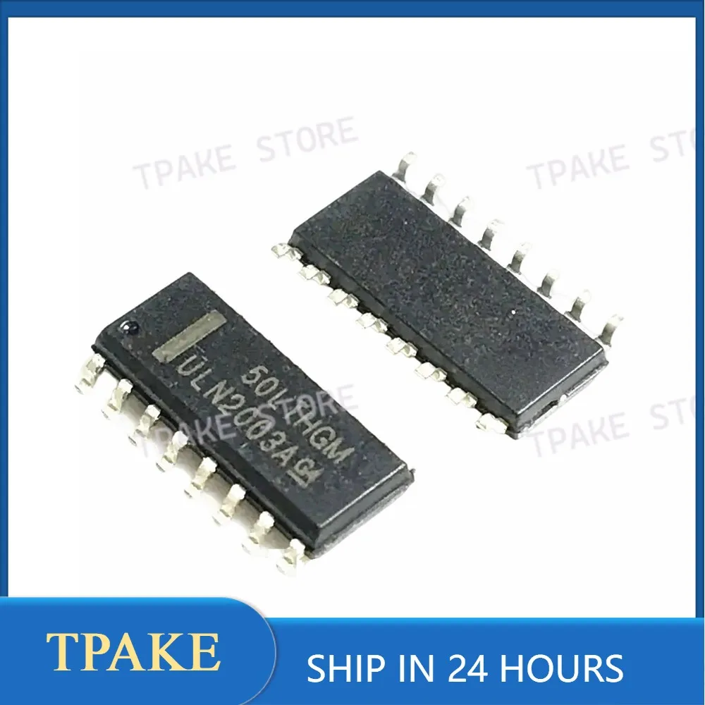 50PCS SMD ULN2003 ULN2003A ULN2003ADR ULN2003AG SOP16 Integrated Circuits IC