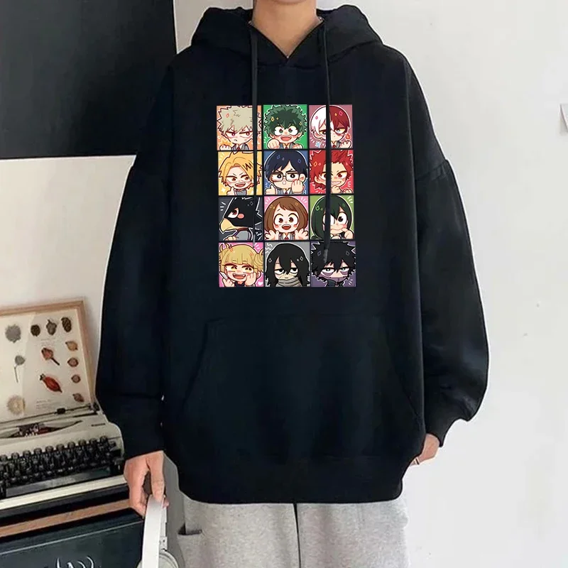 New fashion anime cartoon Deku Todoroki Shoto bakugou Katsuki printing hoodies unisex autumn and winter sweatshirt sports tops