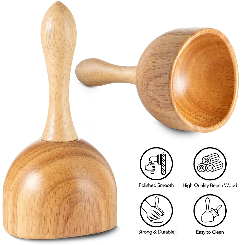 Wooden Massage Tool for Waist Thigh Body, Multi-Functional for Cellulite Reduction and Muscle Tension, Natural Massager