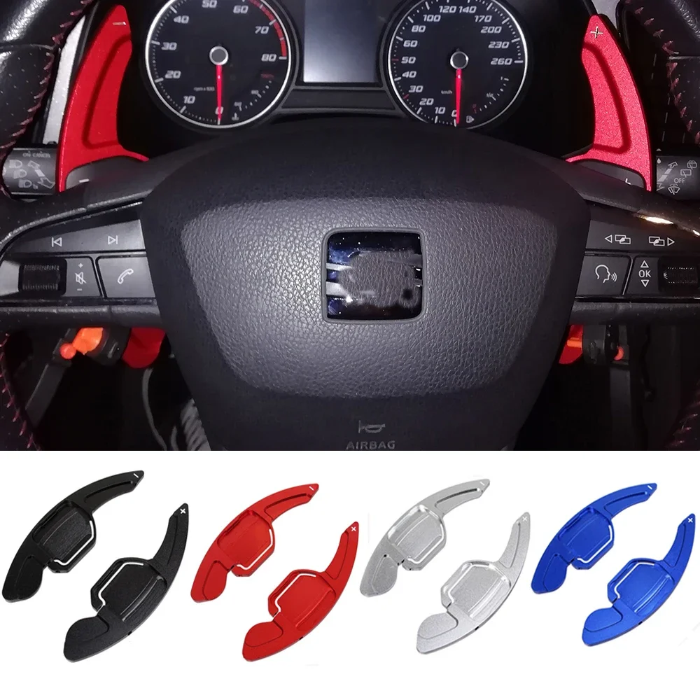 

Paddle Shifter For Seat Alhambra Ateca Leon4 5F FR Cupra Car Steering Wheel Paddles Extend DSG Stickers for Seat leon 2021 mk4