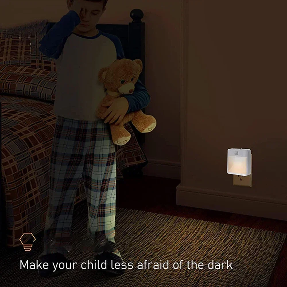 EU US UK AU Plug LED Motion Sensor Night Lights Living Room Auto Dusk Dawn Wireless Warm White Cabinet Lamp Decor Lighting