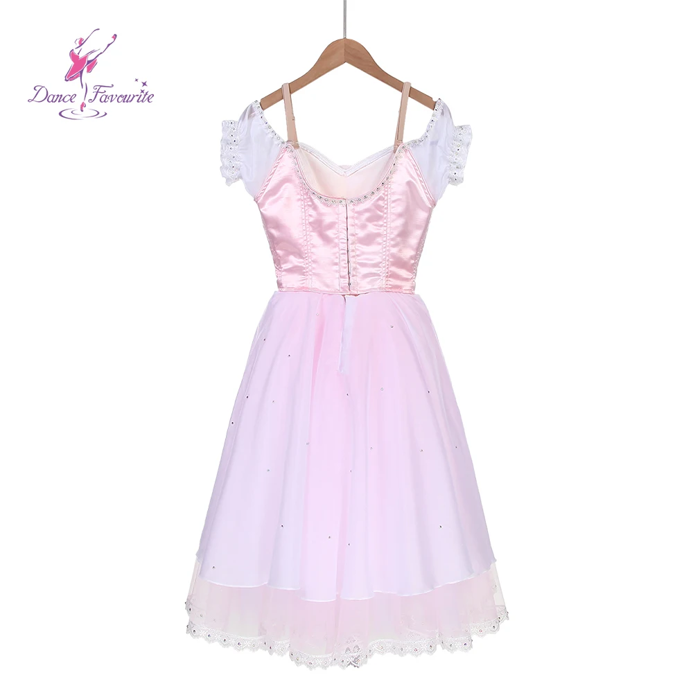 B25027 Pink Top Bodice Pink tulle Tutu for La Fille mal gardée Ballet Tutu Ballet Costumes Performance Ballet