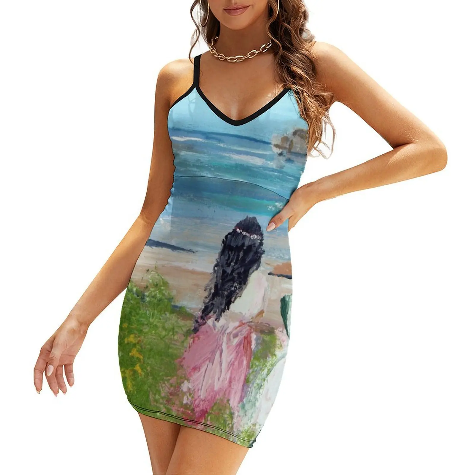 

By The Shore By Colleen Ranney Sling Dress evening dresses ladies Clothing summer dress womens 2025 summer clothes