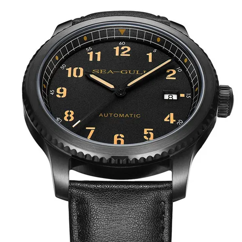 Imagen 2 del producto Seagull-reloj mecánico automático luminoso para hombre, cronógrafo multifunción con correa de zafiro, serie Pilot, 819.33.6080H, nuevo