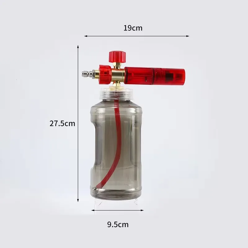 

Popu For Car Wash Snow Foam Lance 1000ml Foam Generator 1/4 Inch Quick Connect To Pressure Washer Gun Car Washing Foam Spray