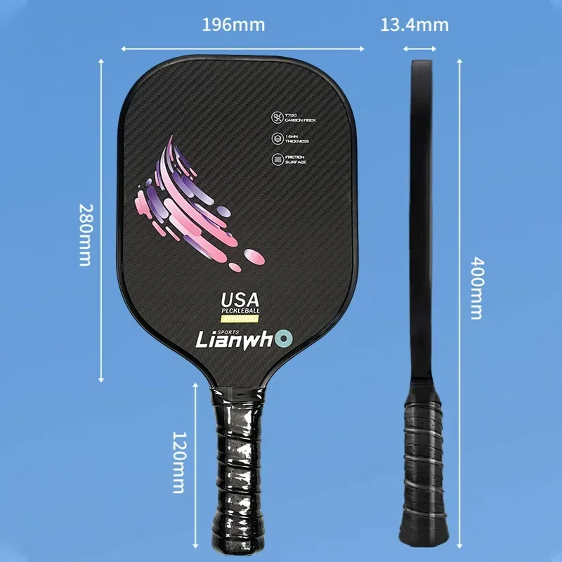 Conjunto de raquete de pico, placa de raquete de pickleball para esportes ao ar livre, raquete de pico de grau profissional